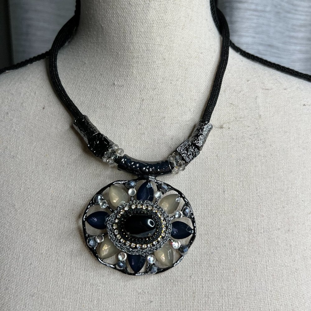 Beaded Statement Necklace - Picture 2 of 4